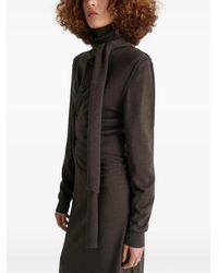 Lemaire - Tie-Neck Button-Detail Top - Lyst