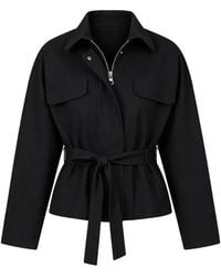 Theory - Chaqueta Con Cinturón Y Bolsillo - Lyst