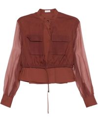 Brunello Cucinelli - Cotton Polyamide Silk Shirt - Lyst