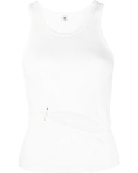 R13 - Cut-out Ribbed Tank Top - Lyst