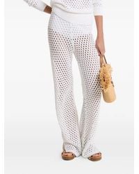 Michael Kors - Fauchet Open-Knit Trousers - Lyst