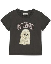 Ganni - Printed T-Shirt - Lyst