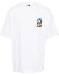 A Bathing Ape - T-shirt con stampa grafica - Lyst