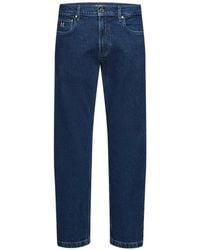 KARL LAGERFELD - Slim-Tapered Logo-Plaque Jeans - Lyst