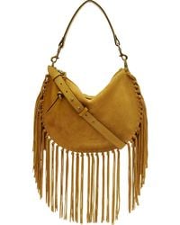Isabel Marant - Oskan Soft Zip Fringed Shoulder Strap - Lyst