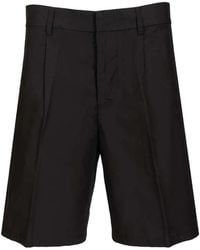 Emporio Armani - Pleated Tailored Shorts - Lyst