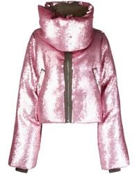 Rick Owens - Sequin-embellished Wool Puffer Jacket - Lyst