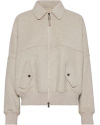 Brunello Cucinelli - ジップアップ ボンバージャケット - Lyst