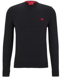 HUGO - San Cassius Pullover Mit Logo-Patch - Lyst