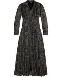 RRL - Geblümtes Kleid Mit Knöpfen - Lyst