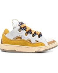 Lanvin - Curb Chunky Lace-Up Sneakers - Lyst