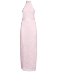 ROTATE BIRGER CHRISTENSEN - Lace Halterneck Dress - Lyst