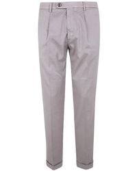 Michael Coal - Pleated Linen Trousers - Lyst