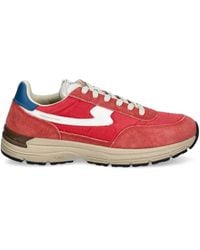 Stepney Workers Club - Suede Panelled Sneakers - Lyst
