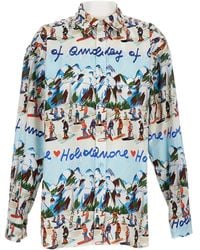 ALESSANDRO ENRIQUEZ - Hemd mit Print - Lyst