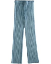 Pleats Please Issey Miyake - Pleated Trousers - Lyst