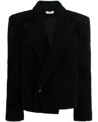 The Mannei - Bert Logo-embroidered Double-breasted Blazer - Lyst