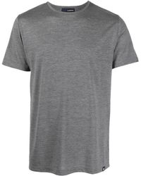 Lardini - T-shirt en laine mélangée à encolure ronde - Lyst