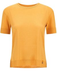 Herno - Ribbed-Trim T-Shirt - Lyst