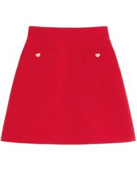 Valentino Garavani - Crepe Couture Mini Skirt - Lyst