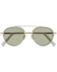 ZEGNA - Orizzonte Ii Round-Frame Sunglasses - Lyst