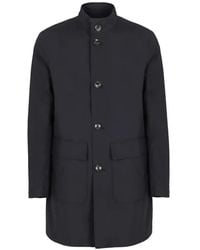 Herno - Flap-Pockets Button Coat - Lyst