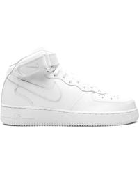 Nike - Air Force 1 Mid '07 "Triple" Sneakers - Lyst