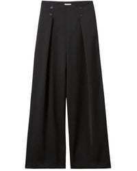 Claudie Pierlot - Wide-Leg Wool-Blend Trousers - Lyst