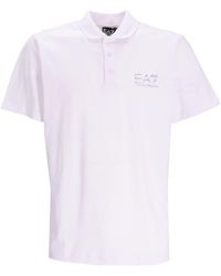EA7 - Poloshirt mit Logo-Patch - Lyst