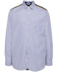 Junya Watanabe - Striped Cotton Shirt - Lyst