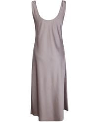 Calvin Klein - Slip Dress Midi Con Tirantes Finos - Lyst