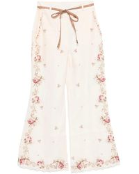 Zimmermann - Patience Linen Trousers - Lyst