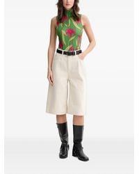 adidas - X Farm Rio Floral-Print Sleeveless Bodysuit - Lyst