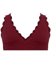 Marysia Swim - Wide Santa Clara Scalloped Bikini Top - Lyst