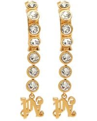 Palm Angels - Crystal-embellished Monogram Earrings - Lyst