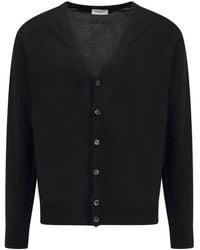 Bramani Cashmere - V-Neck Button-Up Cardigan - Lyst