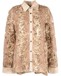 VITELLI - Distressed-Effect Long-Sleeve Shirt - Lyst