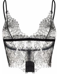 Dolce & Gabbana - Lace-Panel Spaghetti-Strap Bralette - Lyst