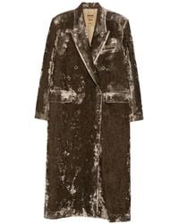 Uma Wang - No Cnnot Double-Breasted Velvet Coat - Lyst
