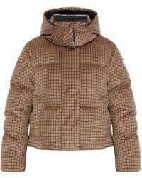 Moncler - Quierzy Houndstooth-Pattern Padded Jacket - Lyst