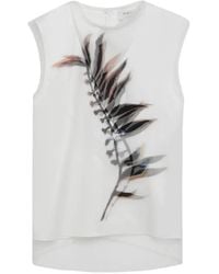 Sportmax - Sleeveless Double-Layer Satin And Tulle Top - Lyst