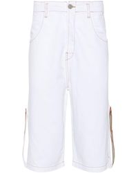 Bluemarble - Pantalones vaqueros cortos con detalles de cristal - Lyst