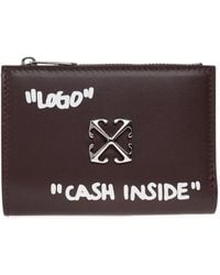 Off-White c/o Virgil Abloh - Arrows-Motif Leather Wallet - Lyst
