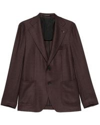 Tagliatore - Single-Breasted Notched-Lapel Blazer - Lyst
