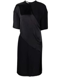 Stella McCartney - Panelled Draped T-Shirt Dress - Lyst