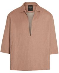ZEGNA - Oasi Lino Linen Shirt - Lyst