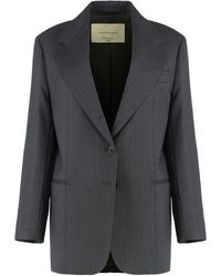 Weekend by Maxmara - Pinstripe Wool Blazer - Lyst