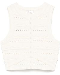 Sandro - Gehaakte Top - Lyst