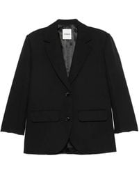 Sandro - Satin-Back Wool Blazer - Lyst