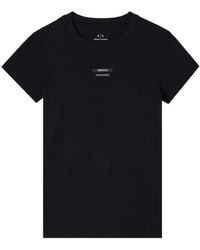 ARMANI EXCHANGE - Logo-Patch T-Shirt - Lyst